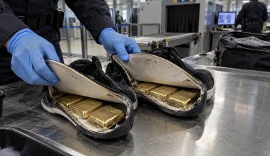 Золото на 182 млн тенге пытались вывезти через Казахстан, спрятав в обуви