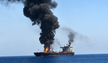 Еще один нефтяной танкер подорвался в Ормузском проливе