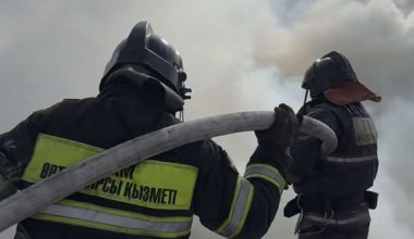 Пекарня загорелась в Талдыкоргане, есть пострадавший