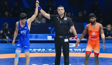 Казахстан завоевал сразу две медали чемпионата мира по борьбе в Астане