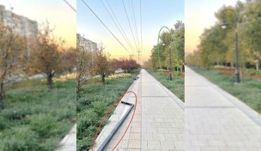 В Алматы убирают фонари, которые поставили в начале года